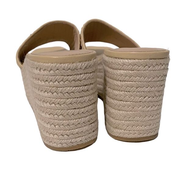 Veronica Beard Gable Espadrille Raffia Platform Sandals in Natural Size 11 - Picture 4 of 10